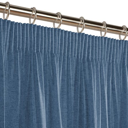 Pencil heading curtain